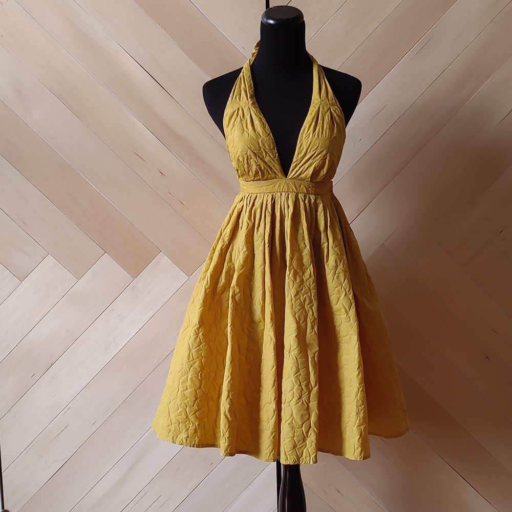 Jean Paul Gaultier for Target XS yellow backless dress (2010)